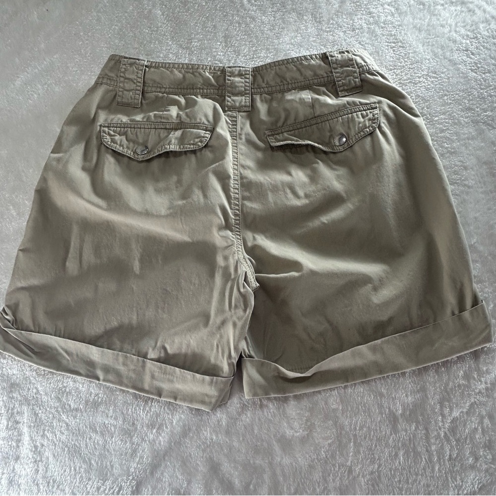Lauren Ralph Lauren Tan Women's Cargo 100% Cotton Shorts Size 8 - Picture 6 of 9
